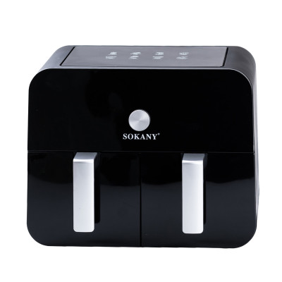 Аерогриль-фритюрниця Sokany SK10008 на 10 л сенсорно-механічна чорний (SK10008)