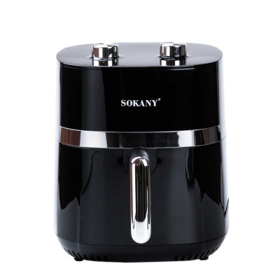 Аэрогриль-фритюрница Sokany SK-10024 на 6,5л с терморегулятором черный (SK10024)