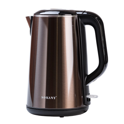 Электрочайник Sokany SK-2203 дисковый 2.2 л коричневый металлик (SK2203)