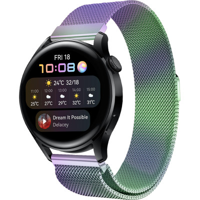 Ремінець 22 мм міланська петля BeWatch для Huawei Watch 3 / 3 Pro Хамелеон (1020229.2U) Ремінець 22 мм міланська петля BeWatch для Huawei Watch 3 / 3 Pro Хамелеон (1020229.2U)