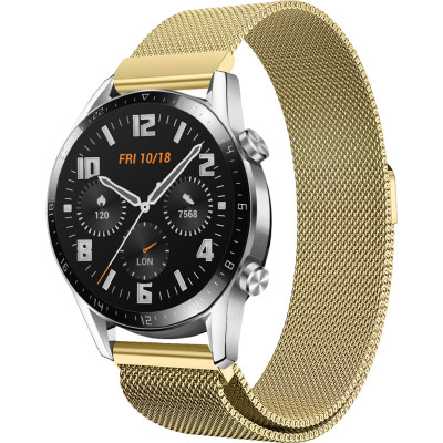 Ремешок 22 мм миланская петля BeWatch для Huawei Watch GT / GT2 / GT2 Pro Золотой (1020228.3U)