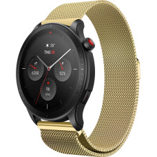 Ремінець 22 мм міланська петля BeWatch для Amazfit GTR 4 Золотий (1020228.5U)