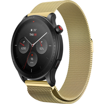 Ремешок 22 мм миланская петля BeWatch для Amazfit GTR 4 Золотой (1020228.5U)