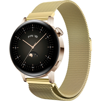 Ремешок 20 мм миланская петля BeWatch для Huawei Watch GT3 42mm Золотой (1010228.7)
