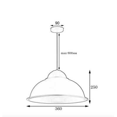 Светильник подвесной MSK Electric Industrial СП 3614 WH+CR Светильник подвесной MSK Electric Industrial СП 3614 WH+CR