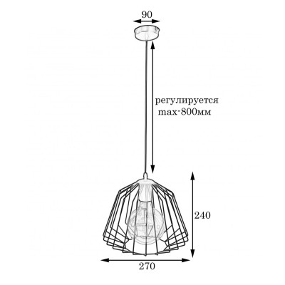 Светильник подвесной в стиле лофт MSK Electric Lattice NL 2724 W