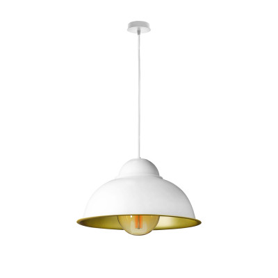 Світильник підвісний у стилі лофт MSK Electric Dome СП 3614 WH+GD