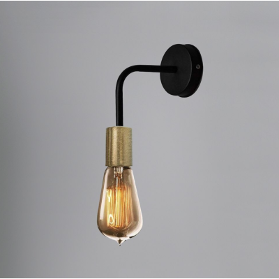 Бра в стилі лофт із бронзовим патроном MSK Electric Asket NL 1440 BK+BN Бра в стилі лофт із бронзовим патроном MSK Electric Asket NL 1440 BK+BN