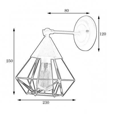 Бра в стиле лофт MSK Electric Crystal NL 0535-1 BN Бра в стиле лофт MSK Electric Crystal NL 0535-1 BN