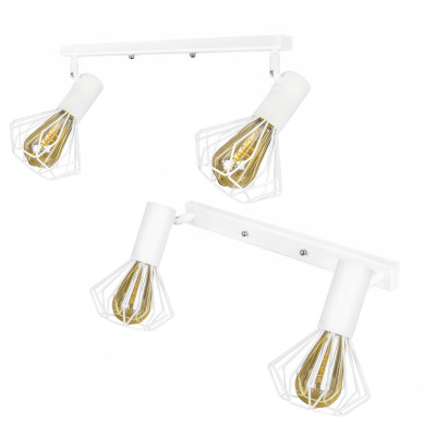 Светильник лофт MSK Electric Diadem настенно-потолочный NL 22151-2W белый Светильник лофт MSK Electric Diadem настенно-потолочный NL 22151-2W белый