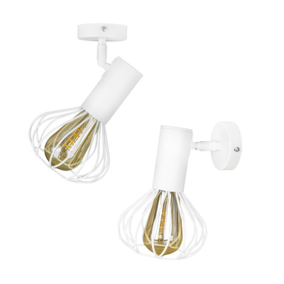 Светильник лофт настенно-потолочный MSK Electric Lotus NL 14151-1 WH