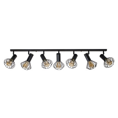 Світильник лофт MSK Electric Diadem стельовий NL 22151-7 BK