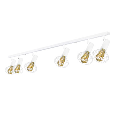 Світильник лофт MSK Electric Lotus стельовий NL 14151-6 WH