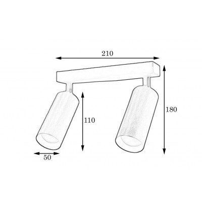 Светильник MSK Electric Tube спот с поворотными механизмами MR 1105-2 GR Светильник MSK Electric Tube спот с поворотными механизмами MR 1105-2 GR