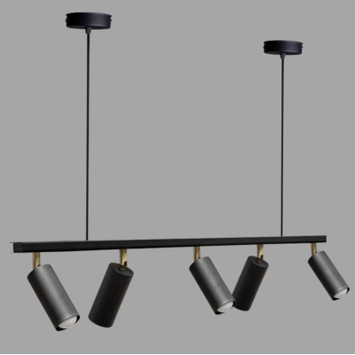 Люстра подвесная MSK Electric Tube в стиле лофт с поворотными плафонами NL 2450-5 BK Люстра подвесная MSK Electric Tube в стиле лофт с поворотными плафонами NL 2450-5 BK