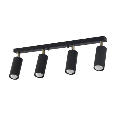 Светильник потолочный MSK Electric Tube спот с поворотным механизмом NL 1105-4 BK Светильник потолочный MSK Electric Tube спот с поворотным механизмом NL 1105-4 BK