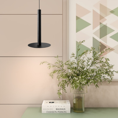 Светильник подвесной в стиле лофт MSK Electric Disk под лампу Е14 NL 26501 BK