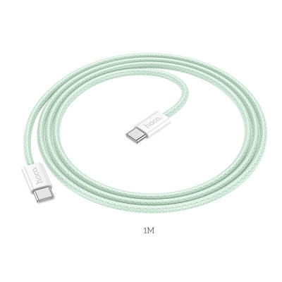 Кабель для заряджання Hoco X104 Source Type-C to Type-C 60W 20V/3A 1 м Зелений Кабель для заряджання Hoco X104 Source Type-C to Type-C 60W 20V/3A 1 м Зелений