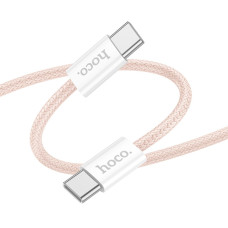 Кабель для зарядки Hoco X104 Source Type-C to Type-C 60W 20V/3A 2 м Розовый