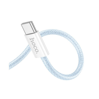 Кабель для заряджання Hoco X104 Source Type-C to Type-C 60W 20V/3A 2 м Блакитний