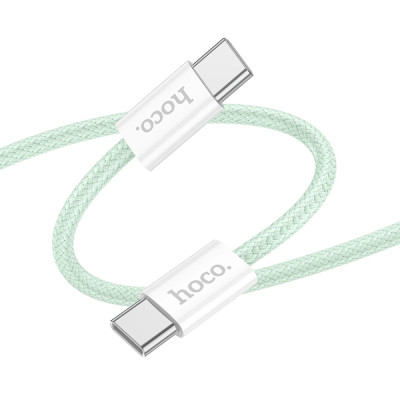 Кабель для заряджання Hoco X104 Source Type-C to Type-C 60W 20V/3A 2 м Зелений