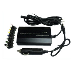 Універсальний зарядний автомобільний пристрій для ноутбука RIAS 120W 12V+220V 8в1