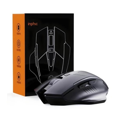 Миша бездротова Inphic F1 USB 2.4Gz 1600 DPI Mate black Миша бездротова Inphic F1 USB 2.4Gz 1600 DPI Mate black
