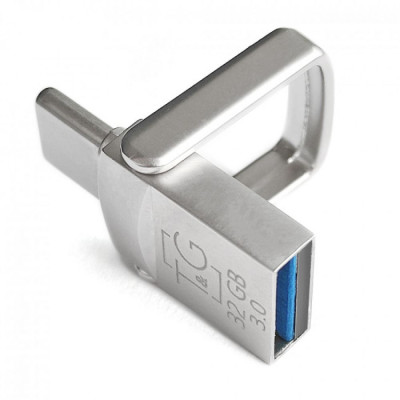 Флешка T&G 2&1USB/Type C 32Gb Metal 104 USB Flash Drive Steel Флешка T&G 2&1USB/Type C 32Gb Metal 104 USB Flash Drive Steel