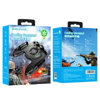Игровой геймпад Borofone BG3 Warrior Cooling Gamepad Черный (25992_1763496) Игровой геймпад Borofone BG3 Warrior Cooling Gamepad Черный (25992_1763496)