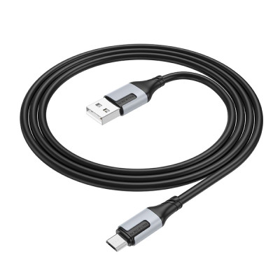 Кабель для заряджання USB Borofone BX101 Creator USB-MicroUSB 2.4A 1 м Чорний