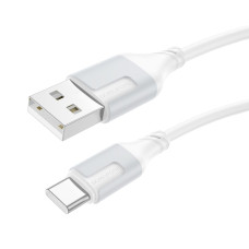Кабель для заряджання USB Borofone BX101 Creator USB-Type C 3A 1 м Білий