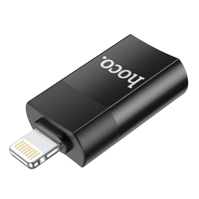 Адаптер переходник OTG Hoco UA17 Lightning-USB 2.0 Black (31552_2906977) Адаптер переходник OTG Hoco UA17 Lightning-USB 2.0 Black (31552_2906977)