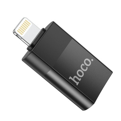 Адаптер переходник OTG Hoco UA17 Lightning-USB 2.0 Black (31552_2906977) Адаптер переходник OTG Hoco UA17 Lightning-USB 2.0 Black (31552_2906977)