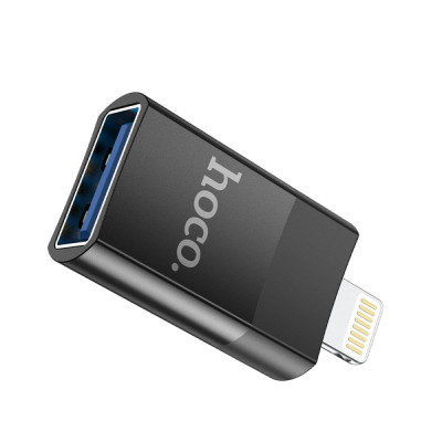 Адаптер переходник OTG Hoco UA17 Lightning-USB 2.0 Black (31552_2906977) Адаптер переходник OTG Hoco UA17 Lightning-USB 2.0 Black (31552_2906977)