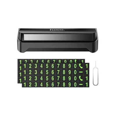 Парковочная автовизитка на панель автомобиля Hoco DPH02 Black Парковочная автовизитка на панель автомобиля Hoco DPH02 Black