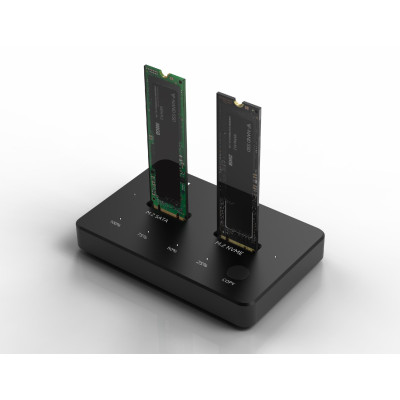 Док-станція клонувальник XON MemoryDock для двох M.2 NVMe PCIe USB 3.1 Type-C Чорний (XMD1C13NV2PB 6464) Док-станція клонувальник XON MemoryDock для двох M.2 NVMe PCIe USB 3.1 Type-C Чорний (XMD1C13NV2PB 6464)