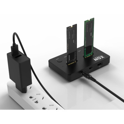 Док-станція клонувальник XON MemoryDock для двох M.2 NVMe PCIe USB 3.1 Type-C Чорний (XMD1C13NV2PB 6464) Док-станція клонувальник XON MemoryDock для двох M.2 NVMe PCIe USB 3.1 Type-C Чорний (XMD1C13NV2PB 6464)