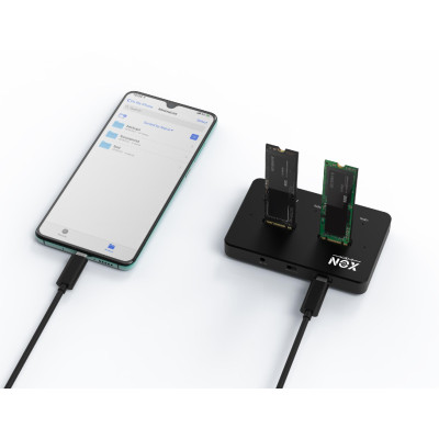 Док-станція клонувальник XON MemoryDock для двох M.2 NVMe PCIe USB 3.1 Type-C Чорний (XMD1C13NV2PB 6464) Док-станція клонувальник XON MemoryDock для двох M.2 NVMe PCIe USB 3.1 Type-C Чорний (XMD1C13NV2PB 6464)