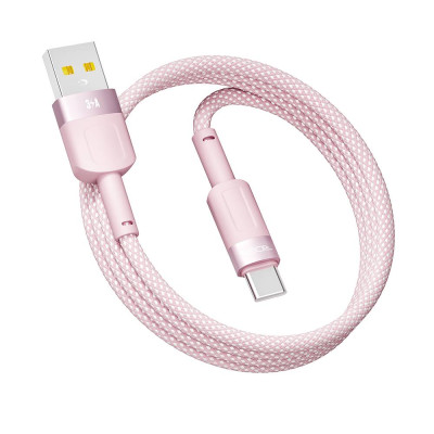Кабель для заряджання USB Ridea RC-CP43 ColorPro USB-Type C 60W 20V/3A 1.2 м Рожевий Кабель для заряджання USB Ridea RC-CP43 ColorPro USB-Type C 60W 20V/3A 1.2 м Рожевий