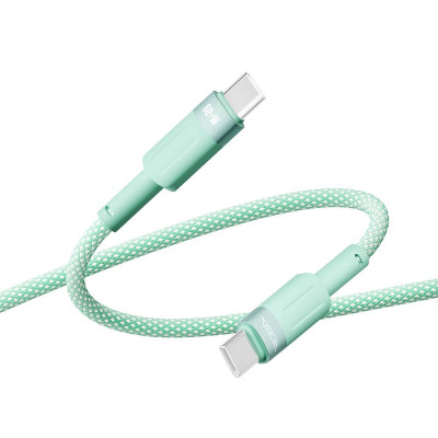 Кабель для заряджання USB Ridea RC-CP43 ColorPro Type-C to Type-C 60W 20V/3A 1.2 м Зелений Кабель для заряджання USB Ridea RC-CP43 ColorPro Type-C to Type-C 60W 20V/3A 1.2 м Зелений