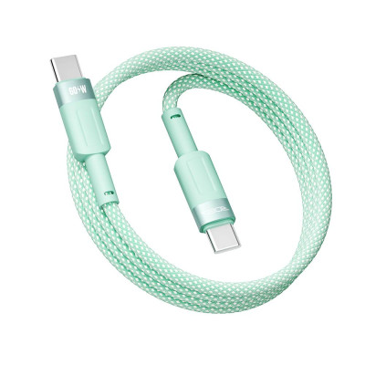 Кабель для заряджання USB Ridea RC-CP43 ColorPro Type-C to Type-C 60W 20V/3A 1.2 м Зелений Кабель для заряджання USB Ridea RC-CP43 ColorPro Type-C to Type-C 60W 20V/3A 1.2 м Зелений