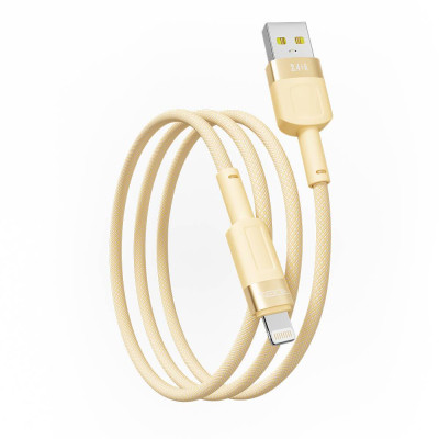 Кабель для заряджання USB Ridea RC-CP43 ColorPro USB-Lightning 12W 5V/2.4A 1.2 м Помаранчевий