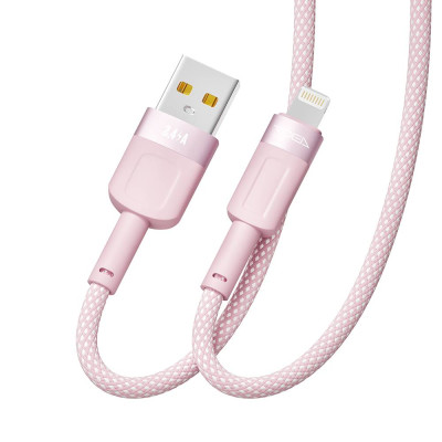 Кабель для заряджання USB Ridea RC-CP43 ColorPro USB-Lightning 12W 5V/2.4A 1.2 м Рожевий