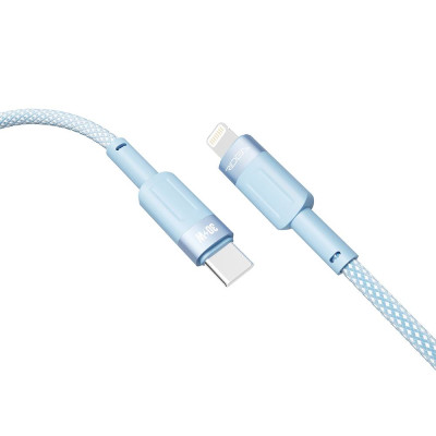 Кабель для заряджання USB Ridea RC-CP43 ColorPro Type-C to Lightning 30W 10V/3A 1.2 м Блакитний Кабель для заряджання USB Ridea RC-CP43 ColorPro Type-C to Lightning 30W 10V/3A 1.2 м Блакитний