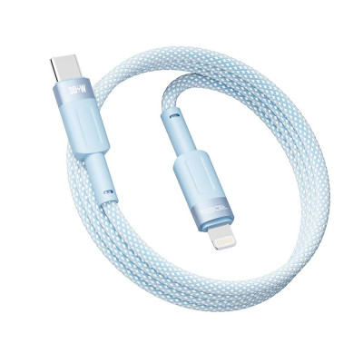 Кабель для заряджання USB Ridea RC-CP43 ColorPro Type-C to Lightning 30W 10V/3A 1.2 м Блакитний Кабель для заряджання USB Ridea RC-CP43 ColorPro Type-C to Lightning 30W 10V/3A 1.2 м Блакитний