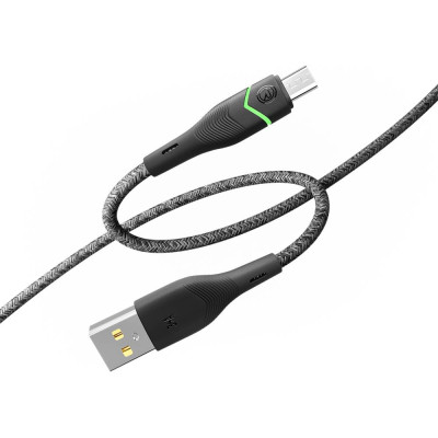 Кабель для заряджання USB Ridea RC-RL15 RGB Light USB-MicroUSB 60W 20V/3A 1.2 м Чорний Кабель для заряджання USB Ridea RC-RL15 RGB Light USB-MicroUSB 60W 20V/3A 1.2 м Чорний