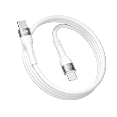 Кабель для зарядки USB Ridea RC-XS51 X-Silicone Type-C to Type-C 60W 20V/3A 1.2 м Белый