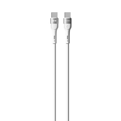 Кабель для зарядки USB Ridea RC-XS51 X-Silicone Type-C to Type-C 60W 20V/3A 1.2 м Белый Кабель для зарядки USB Ridea RC-XS51 X-Silicone Type-C to Type-C 60W 20V/3A 1.2 м Белый