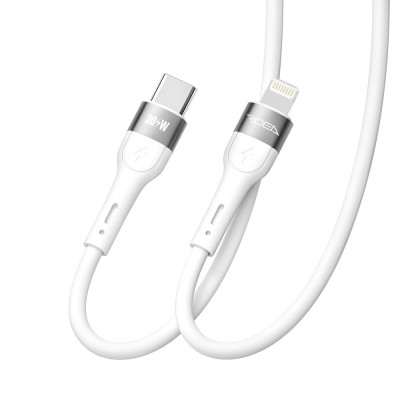 Кабель для зарядки USB Ridea RC-XS51 X-Silicone Type-C to Lightning 30W 10V/3A 1.2 м Белый Кабель для зарядки USB Ridea RC-XS51 X-Silicone Type-C to Lightning 30W 10V/3A 1.2 м Белый