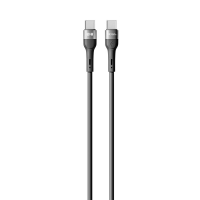 Кабель для зарядки USB Ridea RC-XS51 X-Silicone Type-C to Type-C 60W 20V/3A 2 м Черный Кабель для зарядки USB Ridea RC-XS51 X-Silicone Type-C to Type-C 60W 20V/3A 2 м Черный